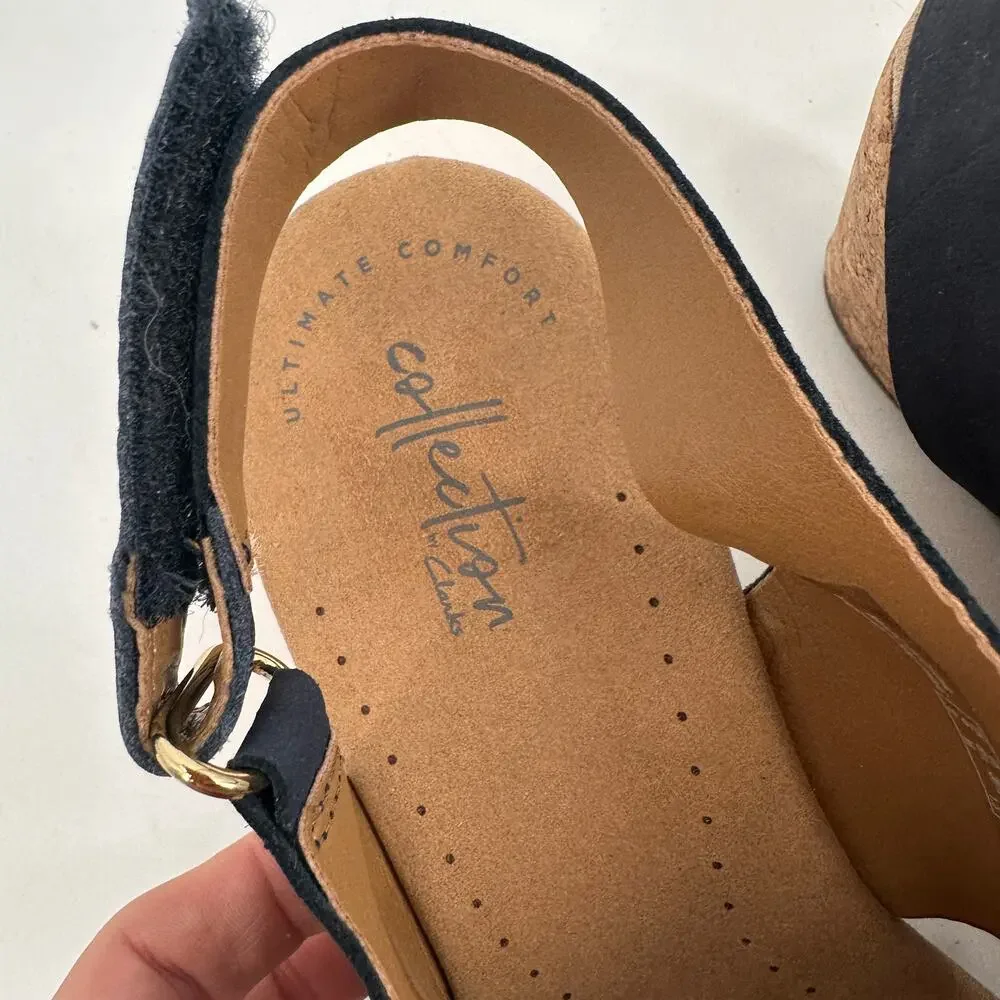 Clarks Women's Clarks Annadel Eirwyn Slingback Wedge Sandal // 8.5